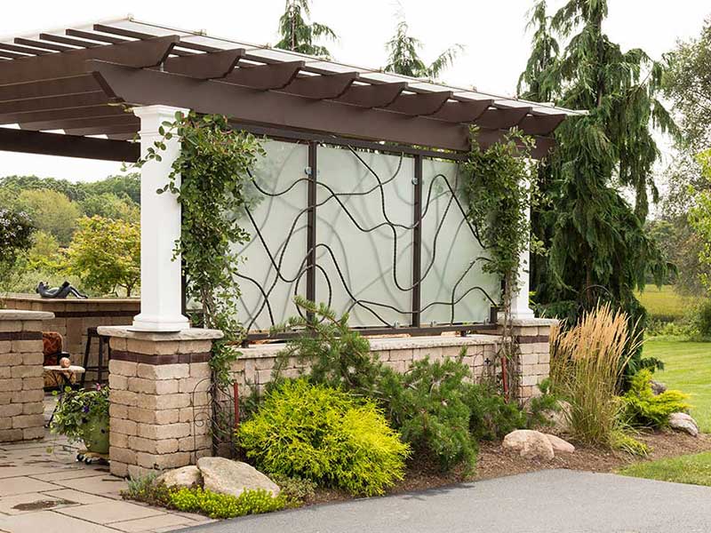 Image of Custom Welding Work on Patio by Graf's Lawn & Landscaping LLC