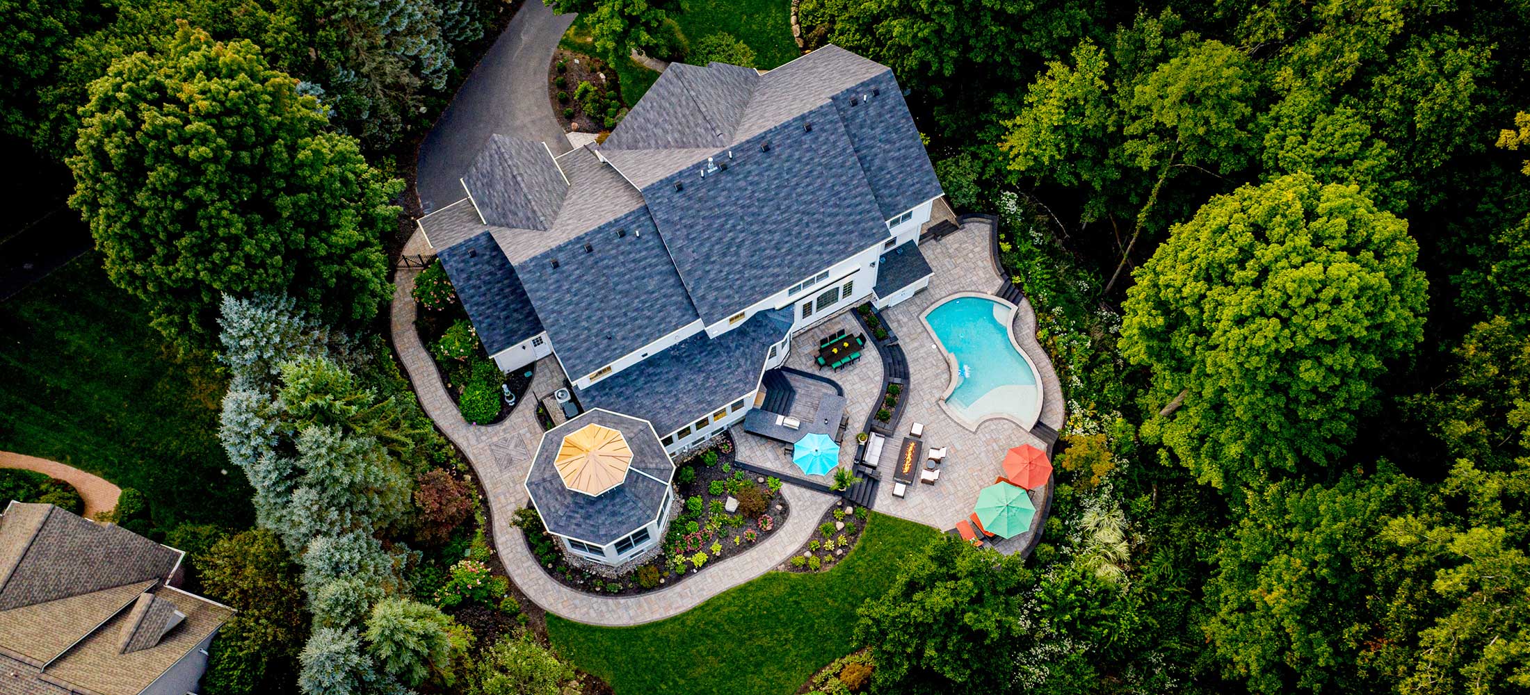 Overhead of backyard